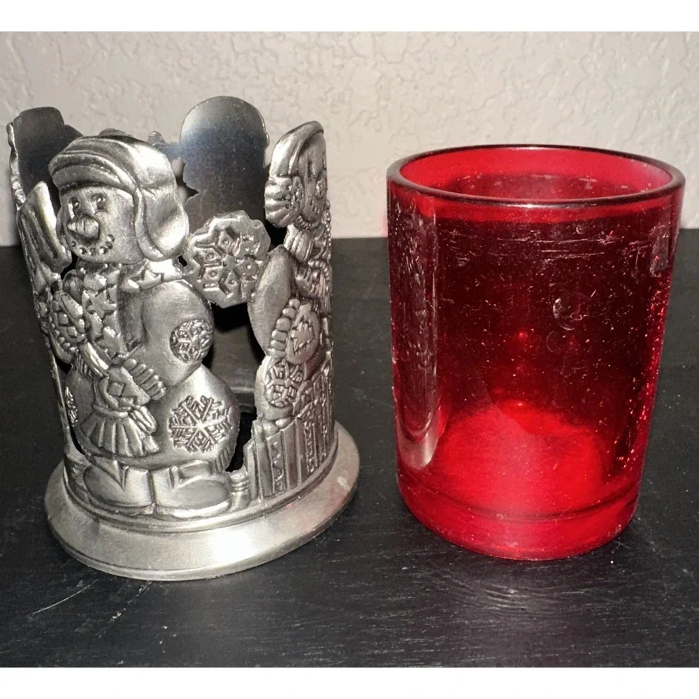 Home for the Holidays Mini Votive Snowman Tealight Holder‎ BA2685